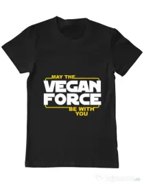 Tricou ADLER barbat Vegan force Negru