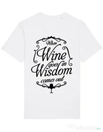 Tricou STANLEY STELLA barbat Wisdom wine Alb
