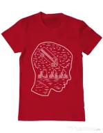 Tricou ADLER barbat Stranger night Rosu