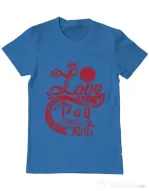 Tricou ADLER barbat Love Albastru azuriu