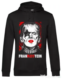 Hoodie barbat cu gluga FRANKISSTEIN Negru