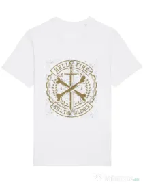 Tricou STANLEY STELLA barbat Cross Bones Alb