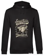 Hoodie barbat cu gluga Speed Racer Negru