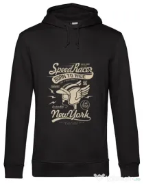 Hoodie barbat cu gluga Speed Racer Negru