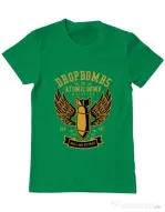 Tricou ADLER barbat Dropbombs Verde mediu