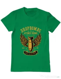 Tricou ADLER barbat Dropbombs Verde mediu