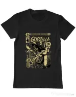 Tricou ADLER barbat Godzilla Negru