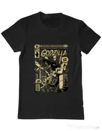 Tricou ADLER barbat Godzilla Negru