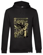 Hoodie barbat cu gluga Godzilla Negru