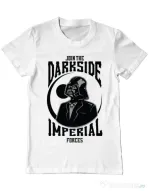 Tricou ADLER barbat Darkside Alb