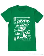 Tricou ADLER barbat UFO Verde mediu