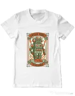 Tricou ADLER barbat Vintage Robot Alb