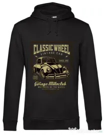 Hoodie barbat cu gluga Classic Wheel Negru
