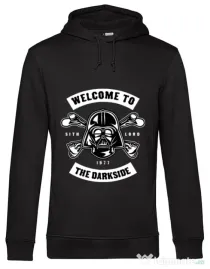 Hoodie barbat cu gluga Welcome To The Darkside Negru