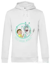 Hoodie barbat cu gluga Peace among worlds Alb