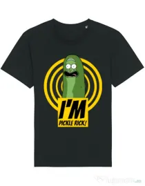 Tricou STANLEY STELLA barbat I'm pickle Rick! Negru