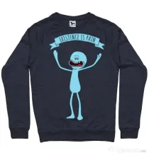 Bluza ADLER barbat Existence is pain Denim inchis