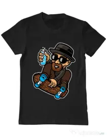 Tricou ADLER barbat Chemical board Negru