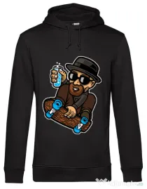 Hoodie barbat cu gluga Chemical board Negru
