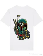 Tricou STANLEY STELLA barbat Minion Boba Fett Alb