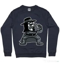 Bluza ADLER barbat Fighting Vendetta Denim inchis