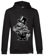Hoodie barbat cu gluga Gramophone head Negru