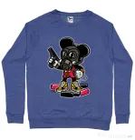 Bluza ADLER barbat Gangsta Mouse Albastru melanj