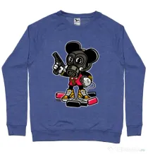 Bluza ADLER barbat Gangsta Mouse Albastru melanj