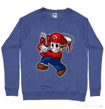 Bluza ADLER barbat Mario Massacre Albastru melanj
