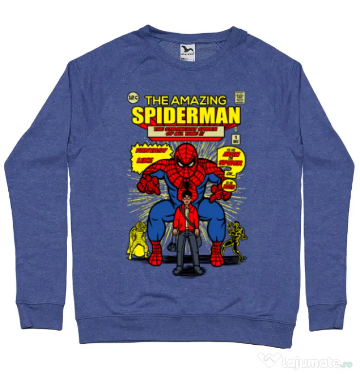 Bluza ADLER barbat The Amazing Spiderman Albastru melanj