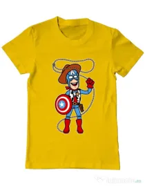 Tricou ADLER barbat Captain Woody Galben