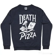 Bluza ADLER barbat Death By Pizza Denim inchis