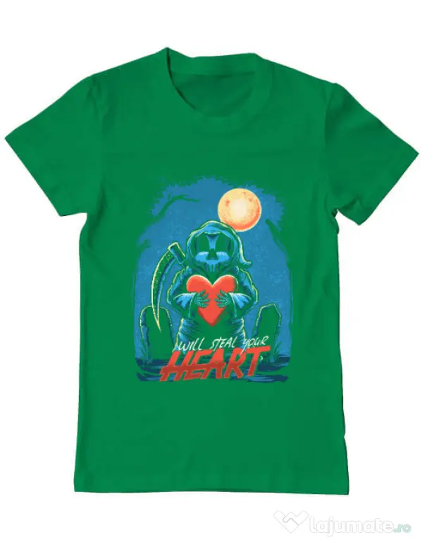 Tricou ADLER barbat Steal Heart Verde mediu