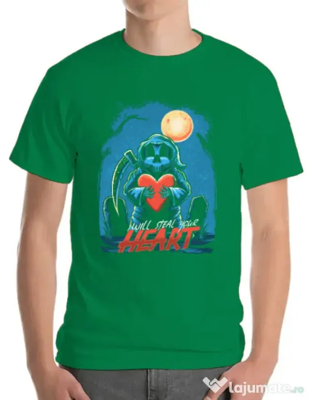 Tricou ADLER barbat Steal Heart Verde mediu