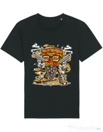 Tricou STANLEY STELLA barbat Pizza Gangster Negru