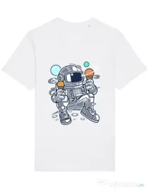 Tricou STANLEY STELLA barbat Astronaut Ice Cream Alb