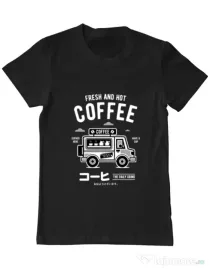 Tricou ADLER barbat Coffee Van Negru