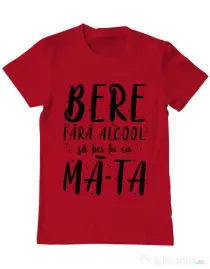 Tricou ADLER barbat Bere fara alcool Rosu