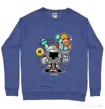 Bluza ADLER barbat Gift From Outer Space Albastru melanj