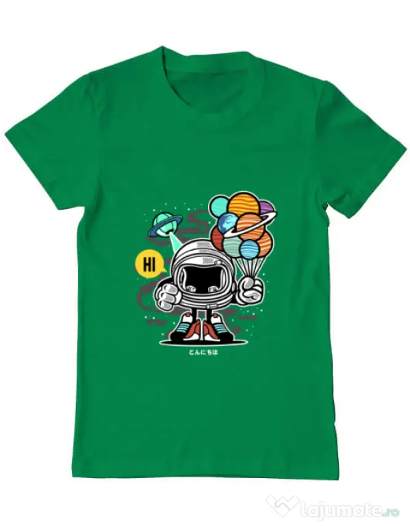 Tricou ADLER barbat Gift From Outer Space Verde mediu