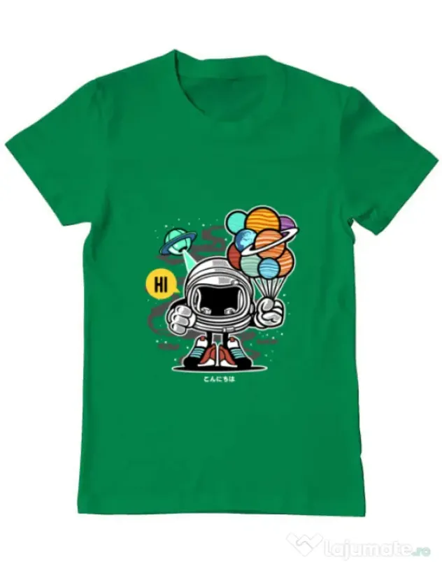 Tricou ADLER barbat Gift From Outer Space Verde mediu