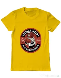 Tricou ADLER barbat Boxing Academy Galben