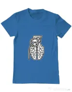 Tricou ADLER barbat Grenade Brain Albastru azuriu