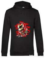 Hoodie barbat cu gluga Iron Skate Negru