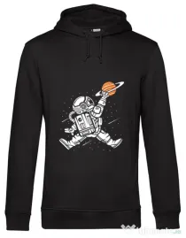Hoodie barbat cu gluga Space Jump Negru
