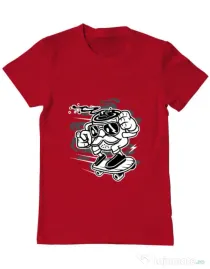 Tricou ADLER barbat Mr Coffee Rosu