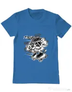 Tricou ADLER barbat Mr Coffee Albastru azuriu
