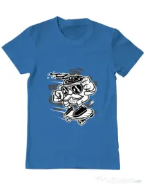 Tricou ADLER barbat Mr Coffee Albastru azuriu