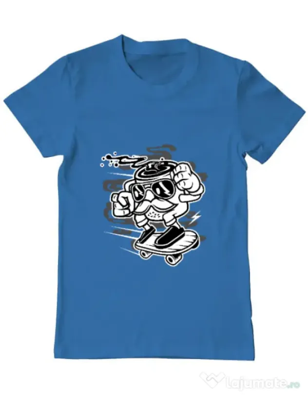 Tricou ADLER barbat Mr Coffee Albastru azuriu