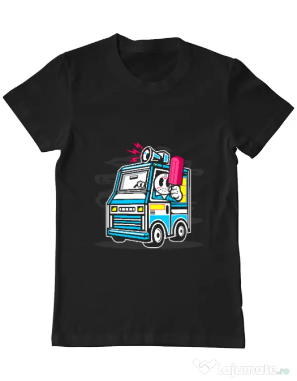 Tricou ADLER barbat Ice Cream Truck Negru